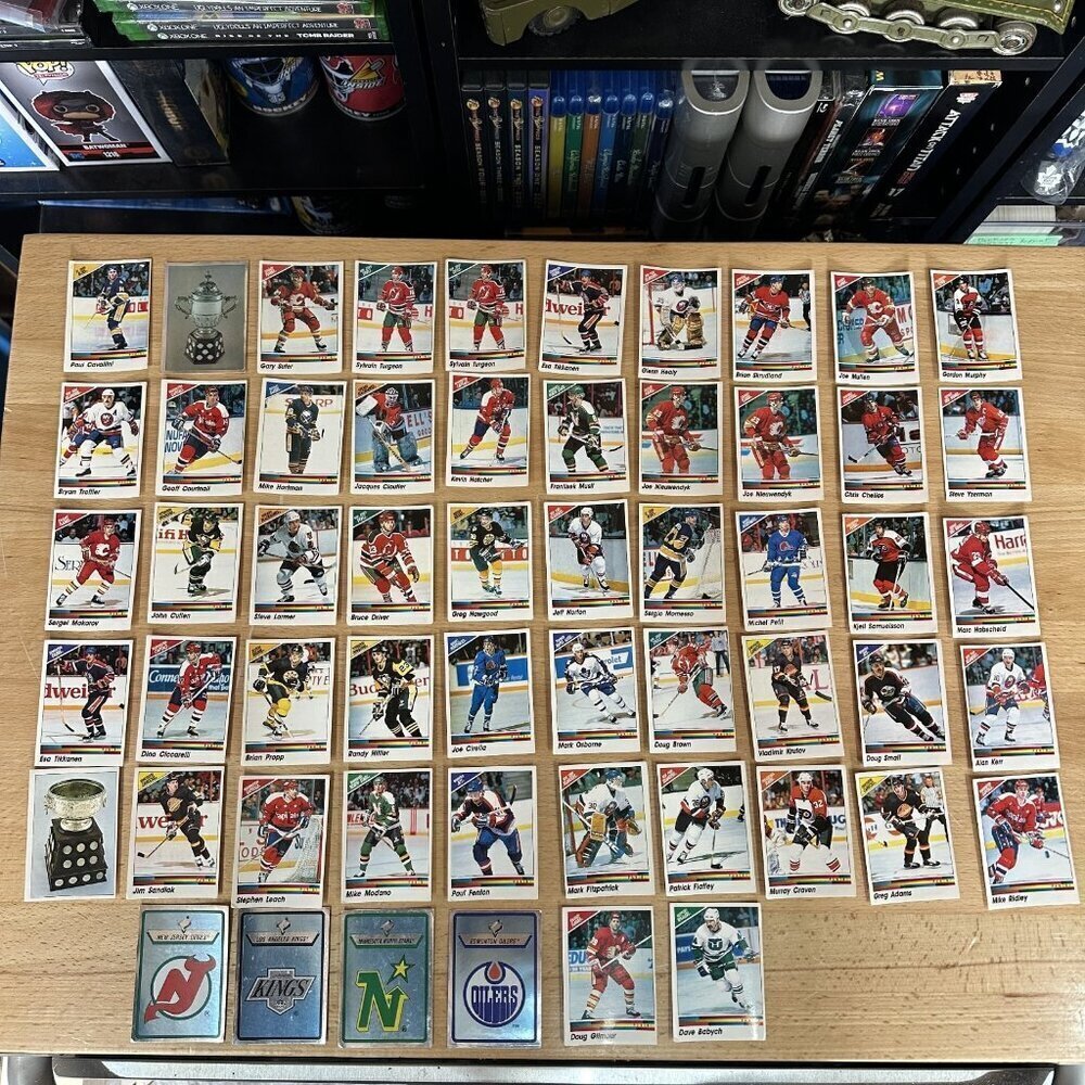 Lot Of 56 1990/91Panini Hockey Stickers